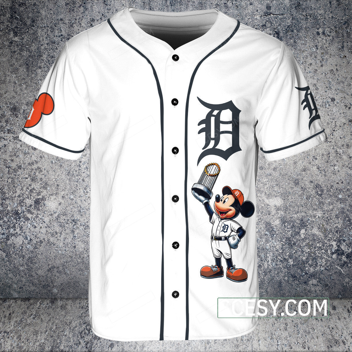 Detroit Tigers MM Baseball Jersey White