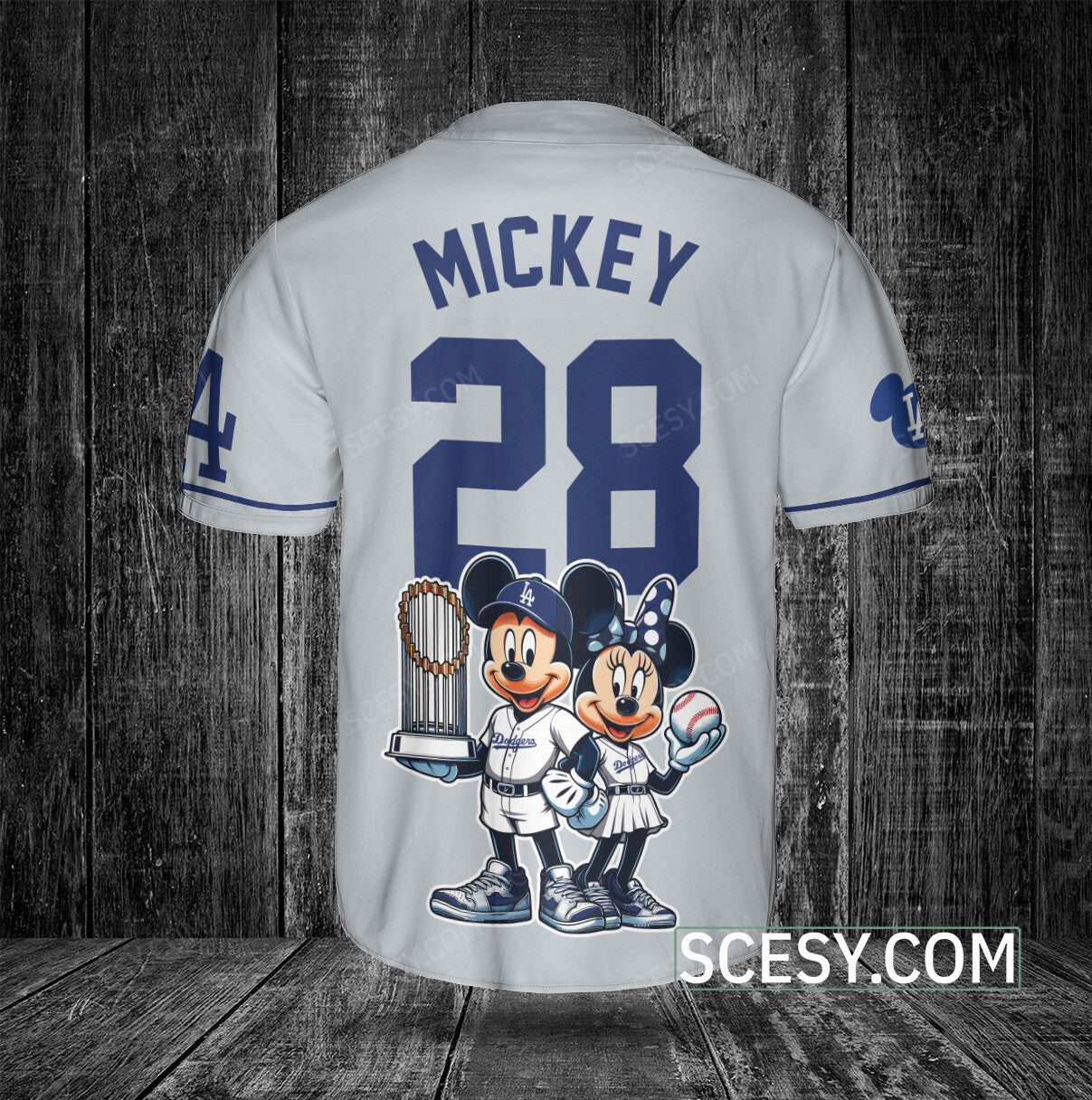 Los Angeles Dodgers MM Baseball Jersey Gray