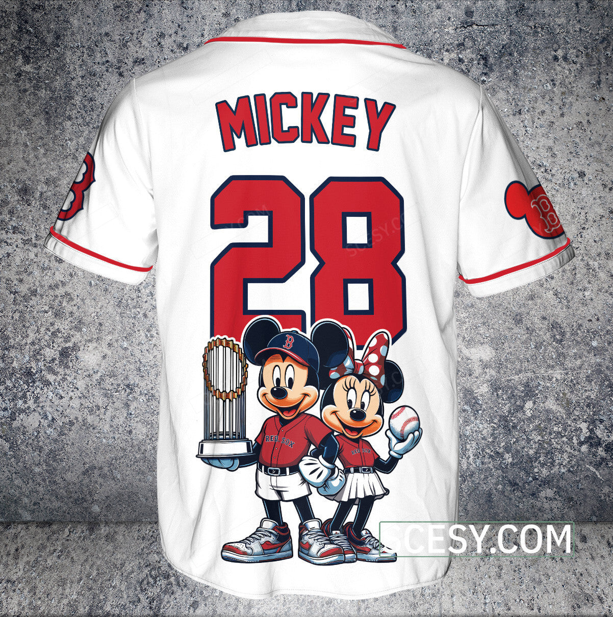 Boston Red Sox MM Baseball Jersey White