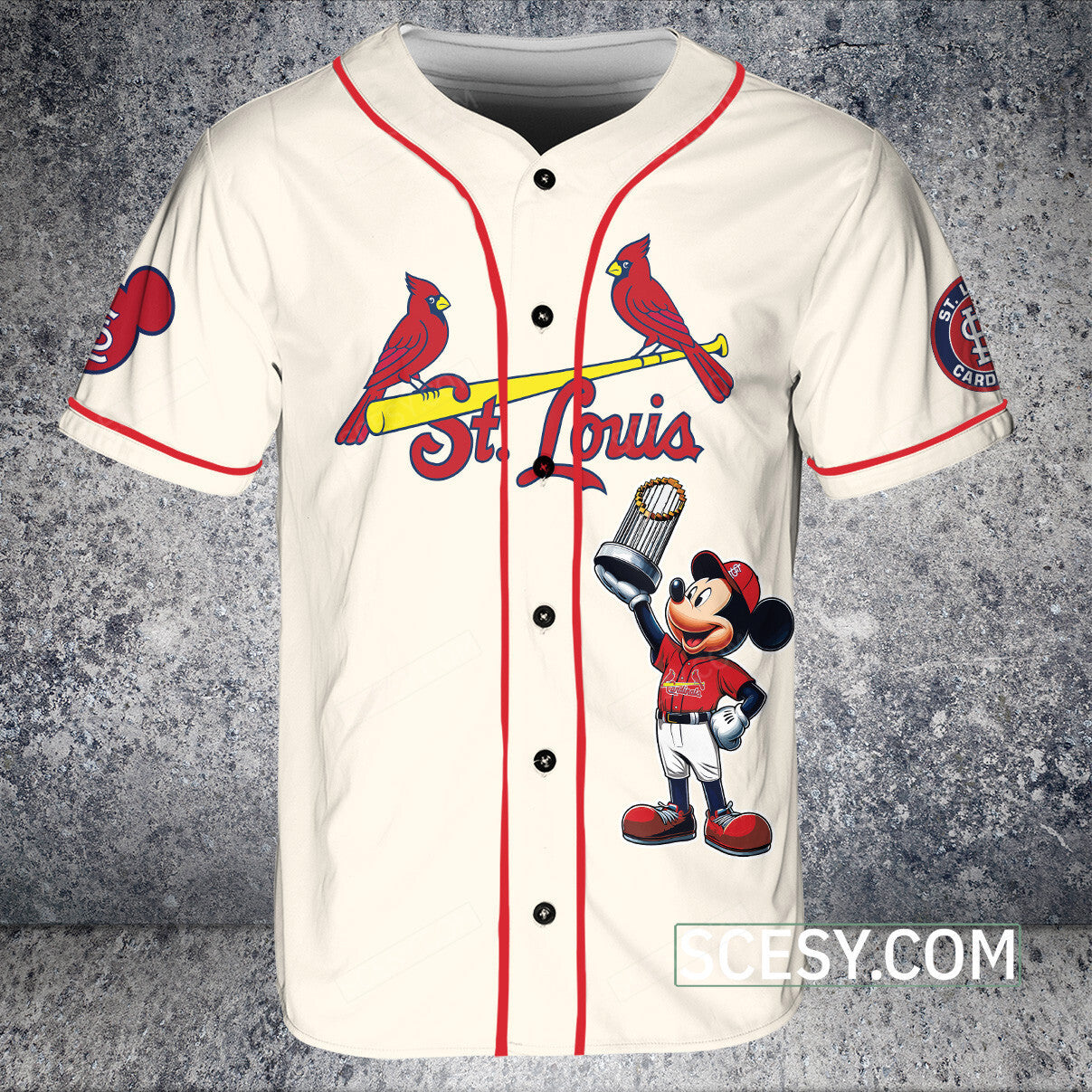 St. Louis Cardinals MM Baseball Jersey Yellow