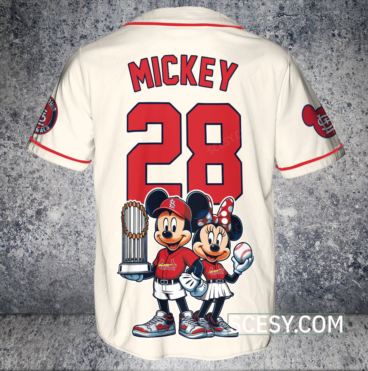 St. Louis Cardinals MM Baseball Jersey Yellow