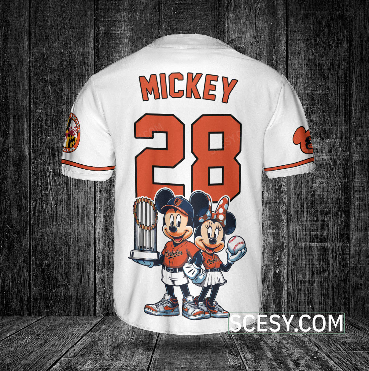 Baltimore Orioles MM Baseball Jersey White
