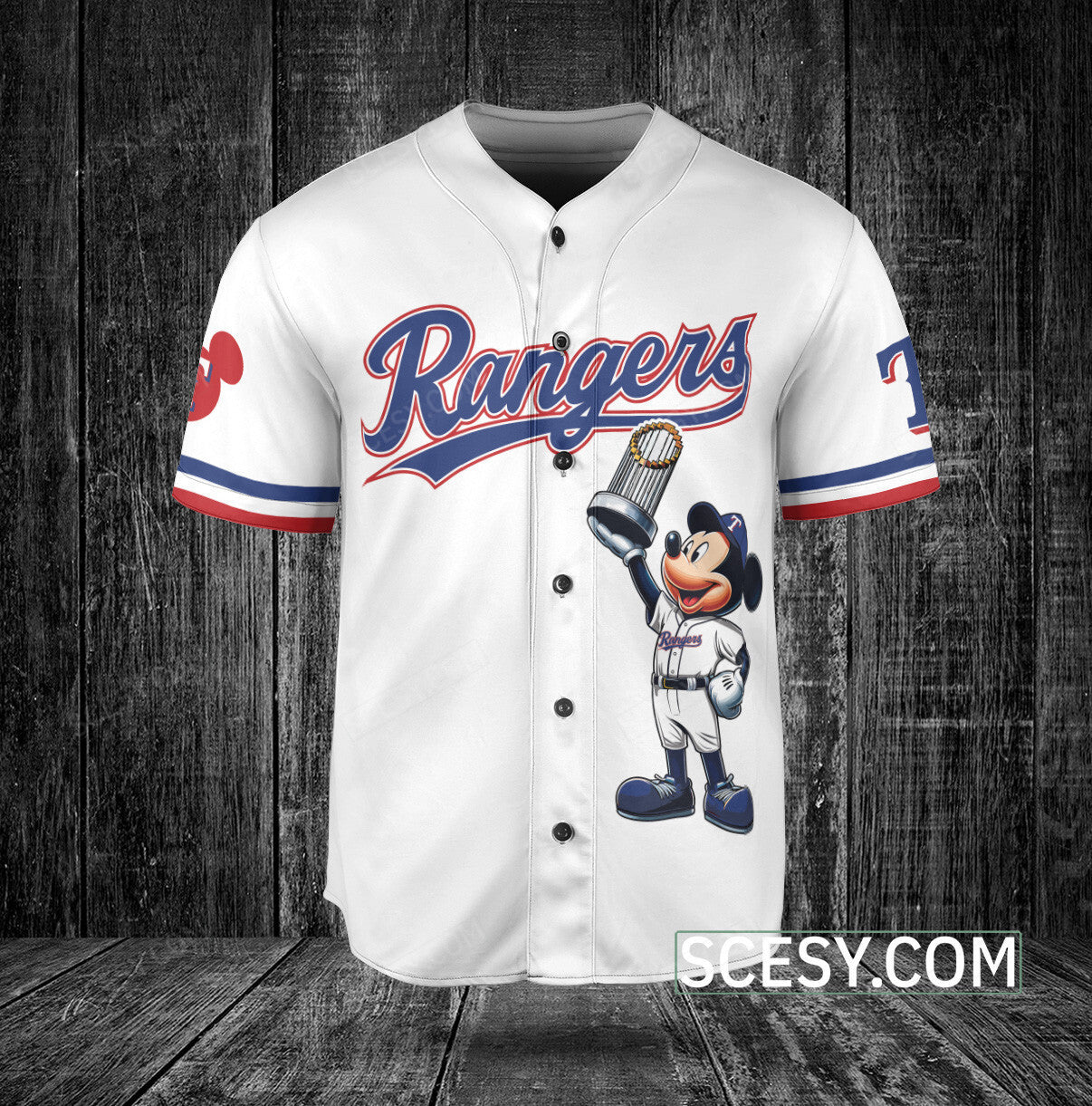 Texas Rangers MM Baseball Jersey White