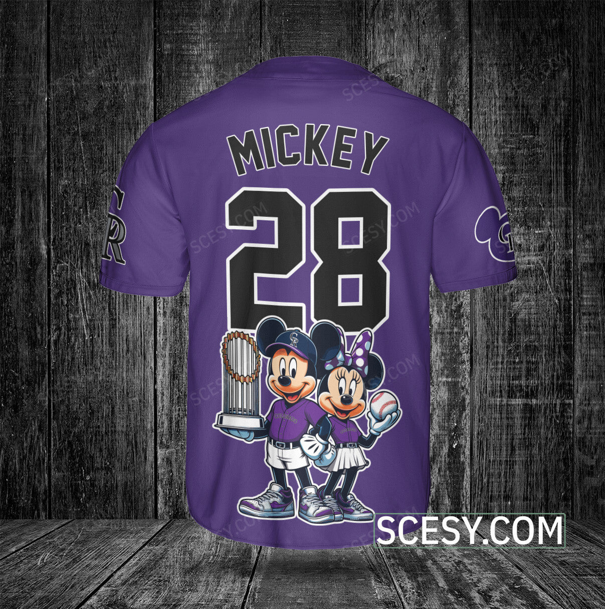 Colorado Rockies MM Baseball Jersey Dark Purple