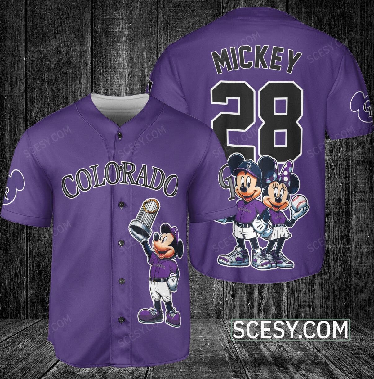 Colorado Rockies MM Baseball Jersey Dark Purple