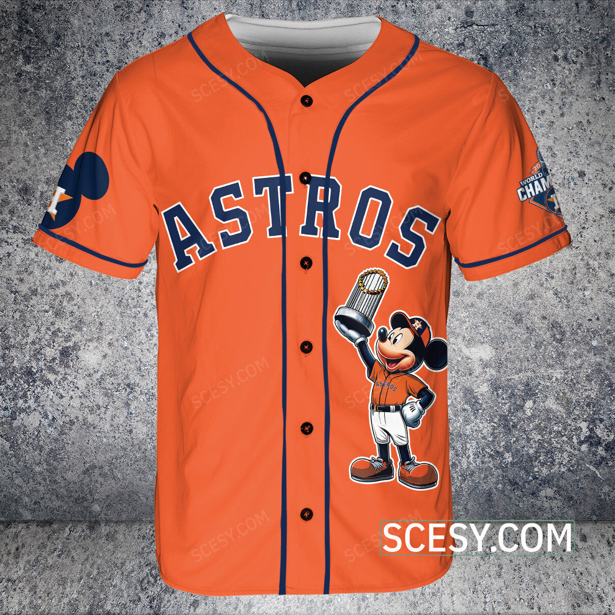 Houston Astros MM Baseball Jersey Orange