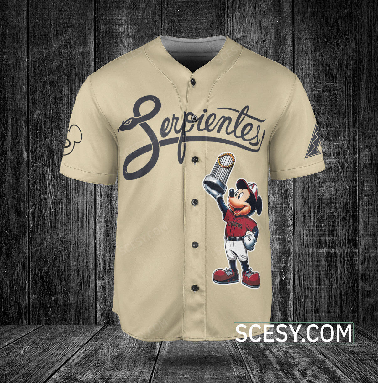Arizona Diamondbacks MM Baseball Jersey Sand