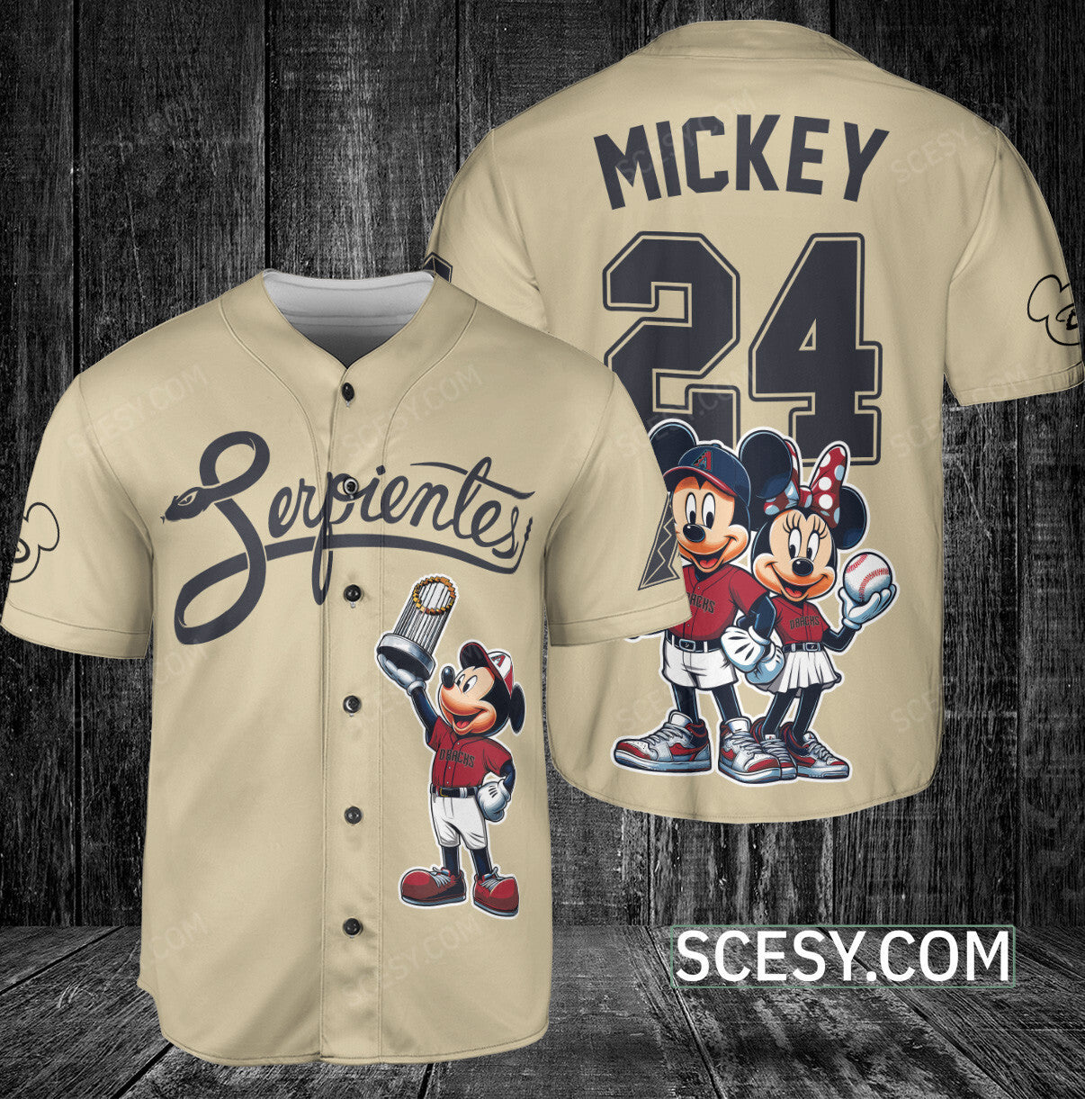 Arizona Diamondbacks MM Baseball Jersey Sand