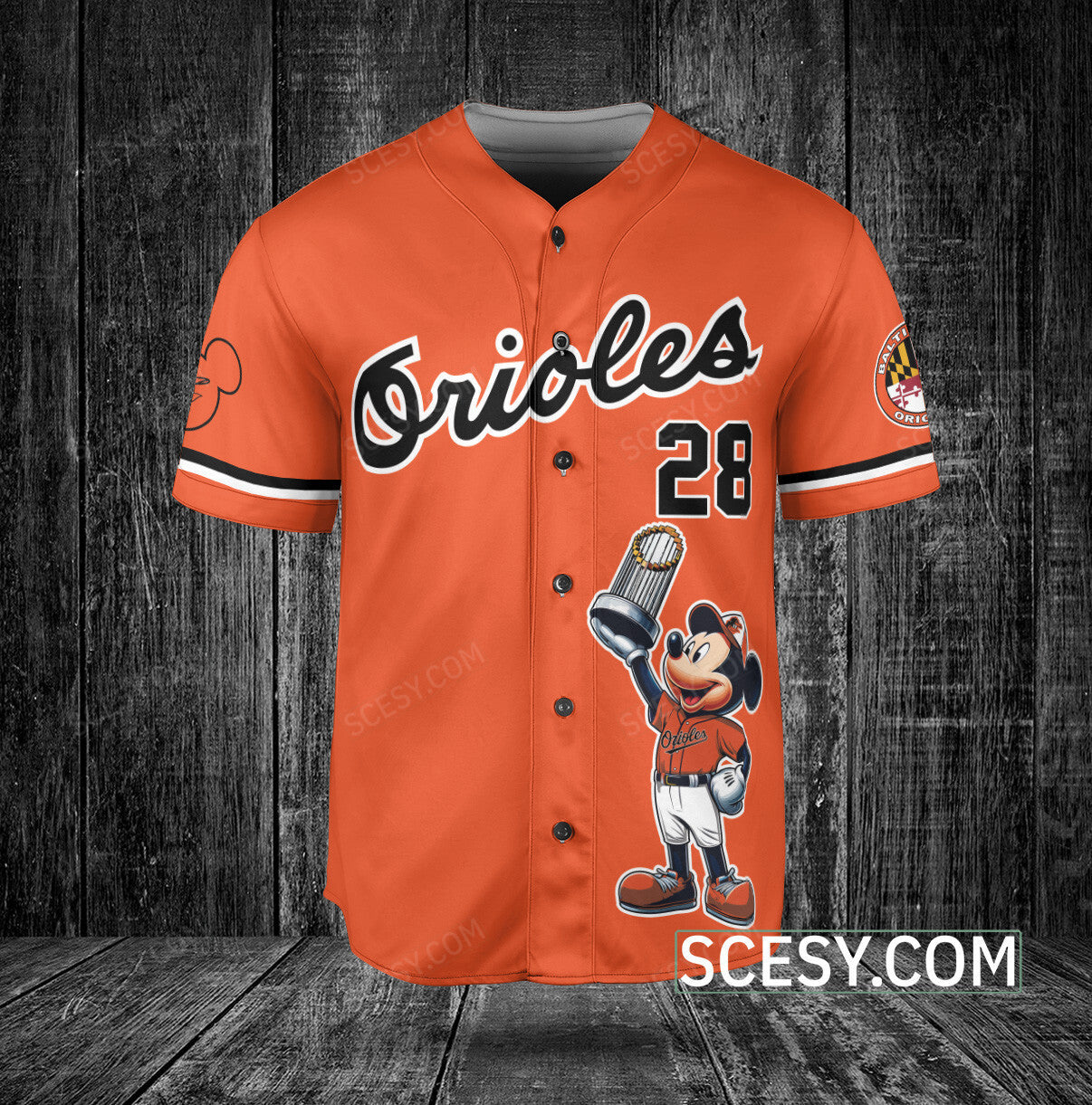 Baltimore Orioles MM Baseball Jersey Orange