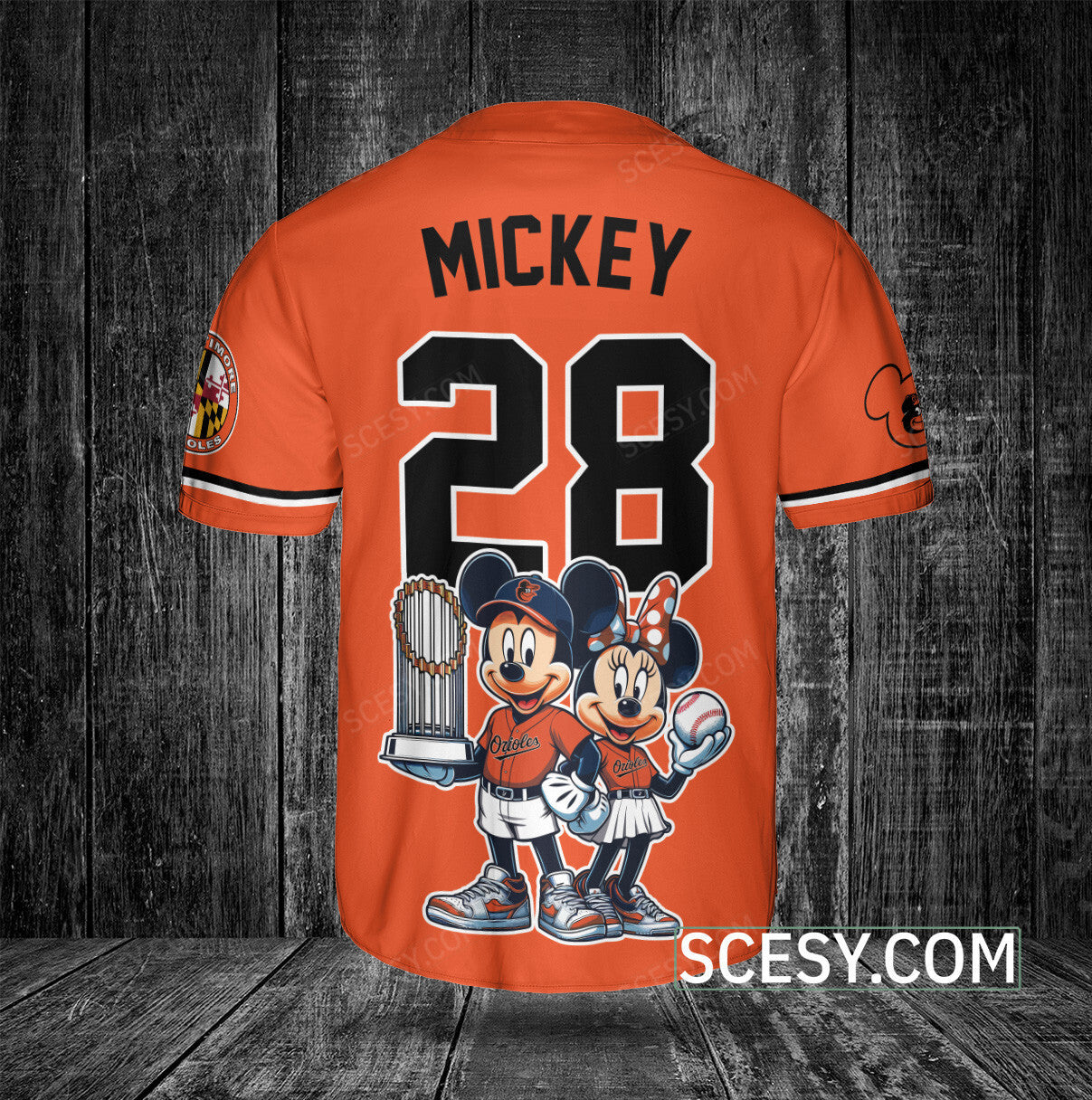 Baltimore Orioles MM Baseball Jersey Orange