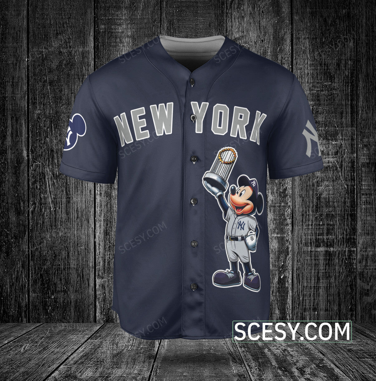 New York Yankees MM Baseball Jersey Black