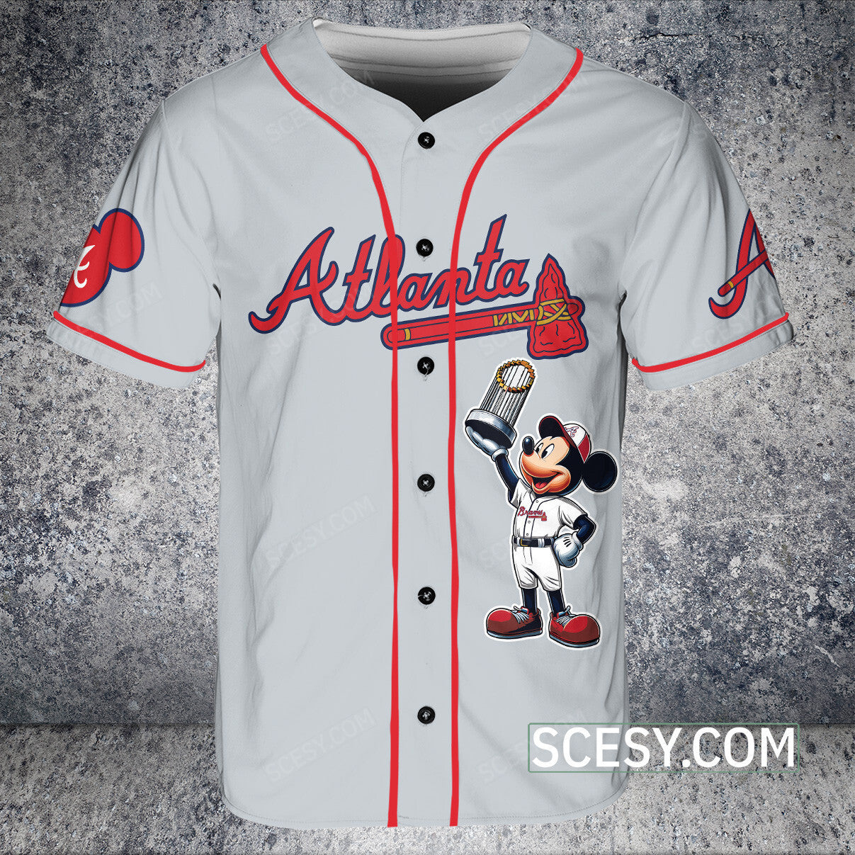 Atlanta Braves MM Baseball Jersey Gray