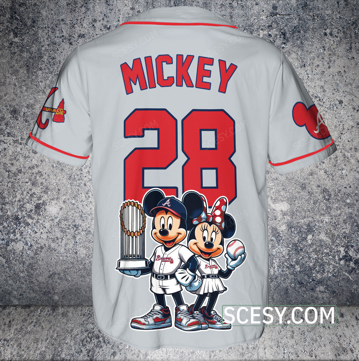 Atlanta Braves MM Baseball Jersey Gray
