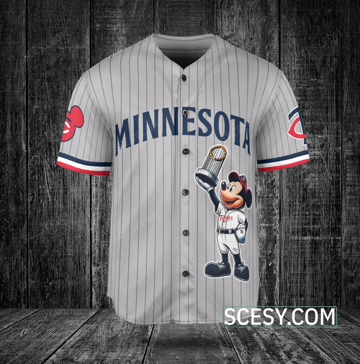 Minnesota Twins MM Baseball Jersey Gray