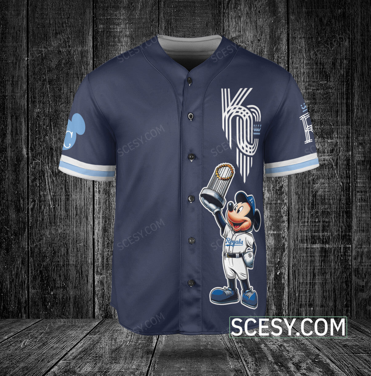 Kansas City Royals MM Baseball Jersey Navy