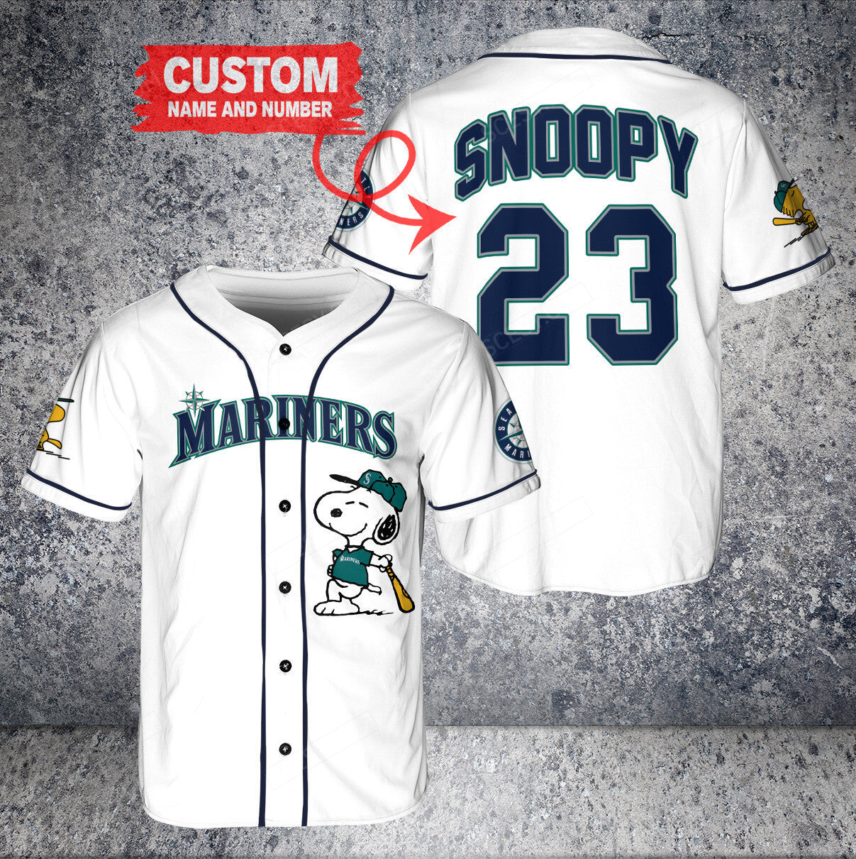 Seattle Mariners PS x Seattle Mariners Baseball Jersey w