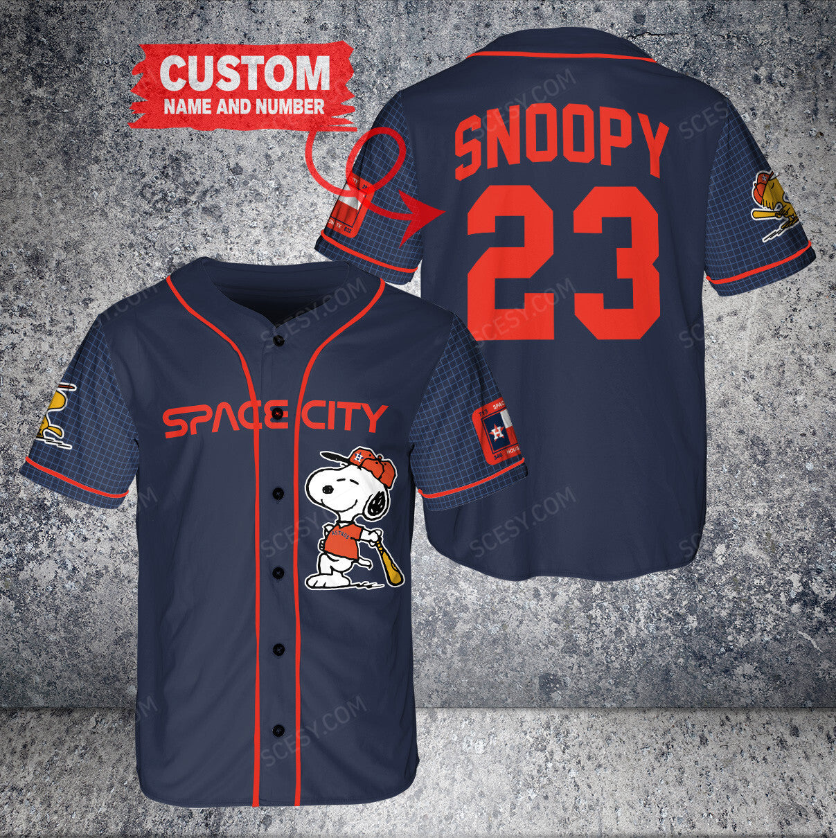 Houston Astros PS x Houston Astros Baseball Jersey Nv