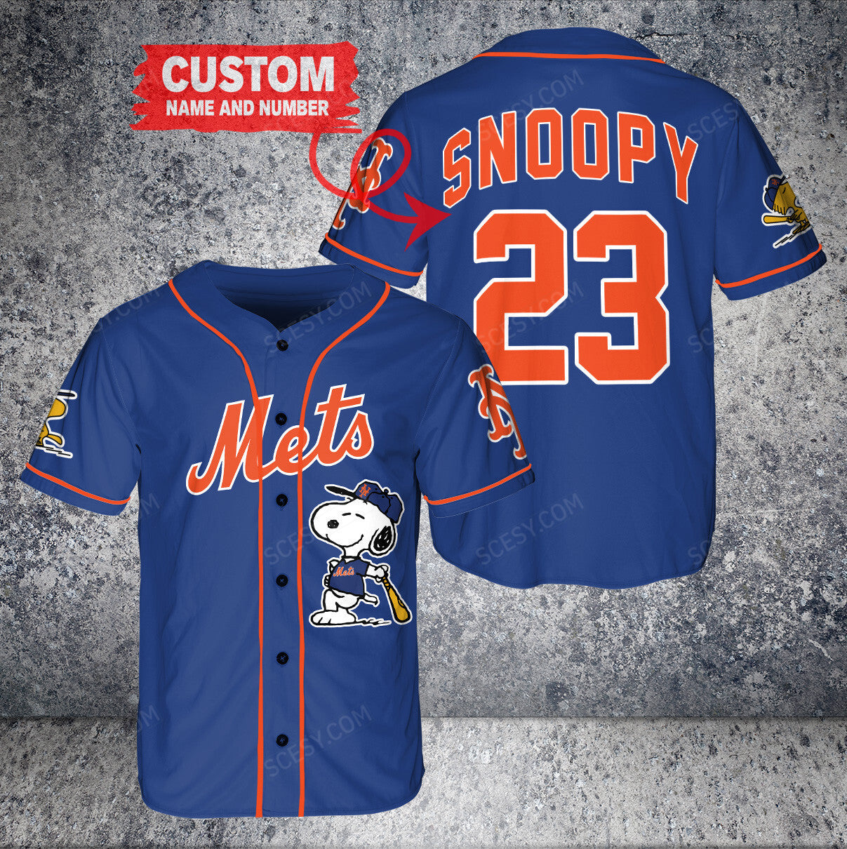 New York Mets PS x New York Mets Baseball Jersey NV