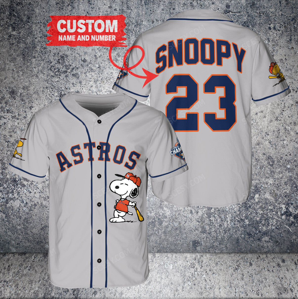 Houston Astros PS x Houston Astros Baseball Jersey G