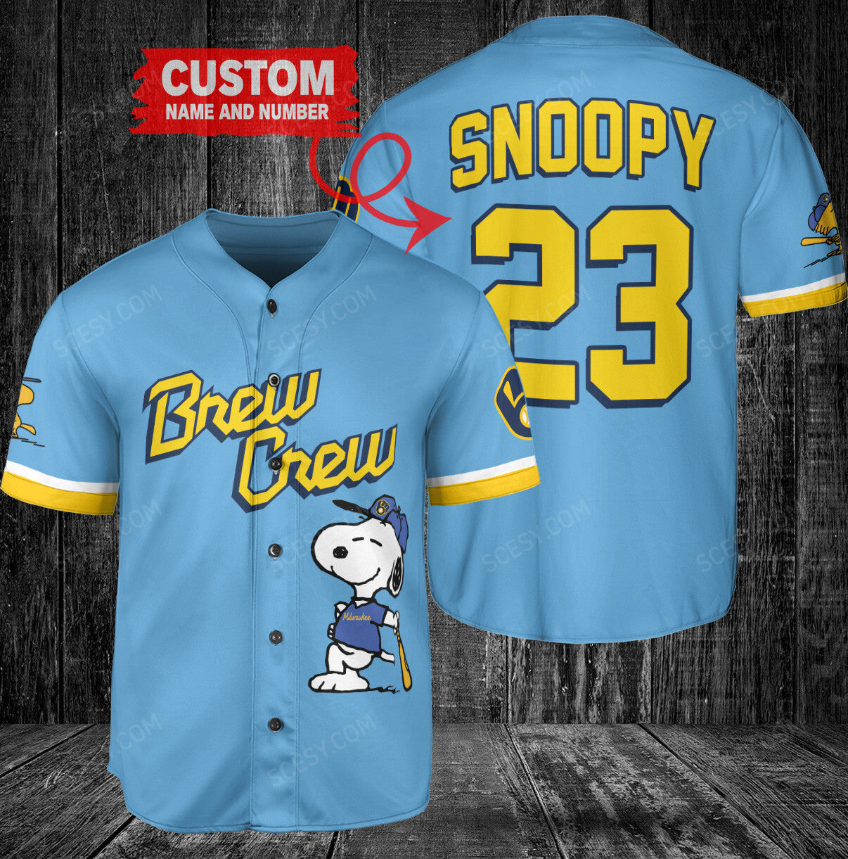 Milwaukee Brewers PS x Milwaukee Brewers Baseball Jersey X