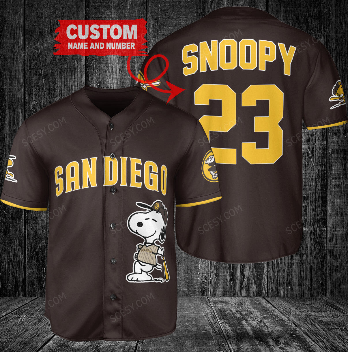 San Diego Padres PS x San Diego Padres Baseball Jersey N
