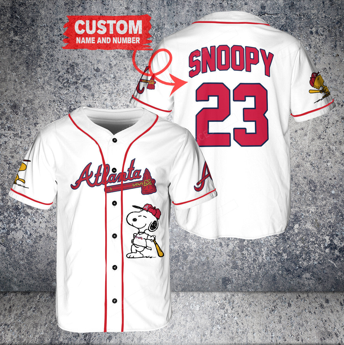 Atlanta Braves PS x Atlanta Braves Baseball Jersey W