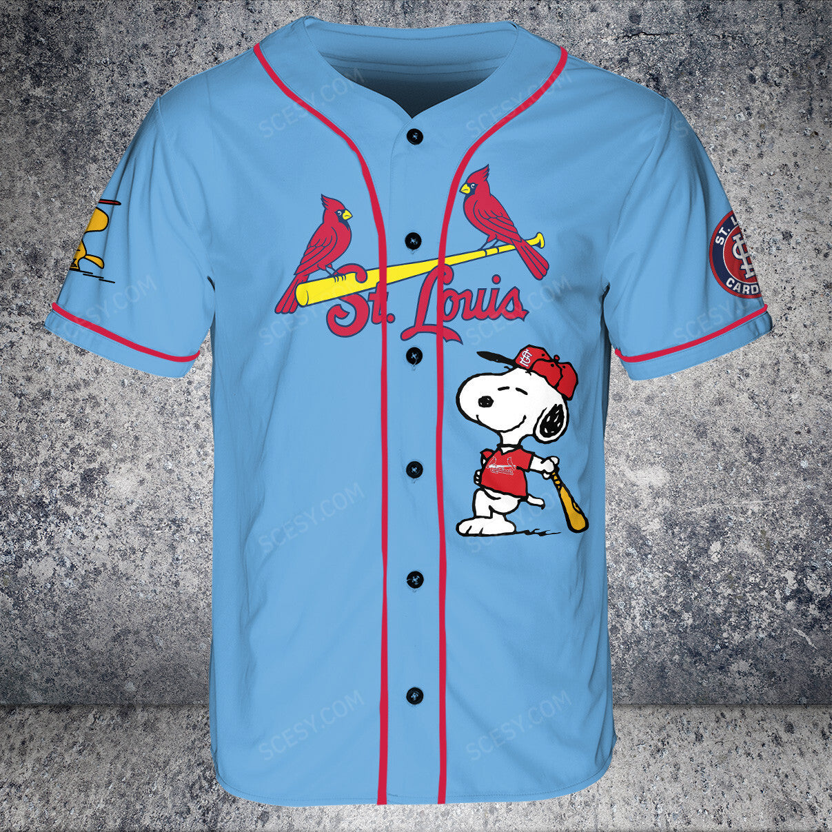 St.Louis Cardinals PS Baseball Jersey Light Blue