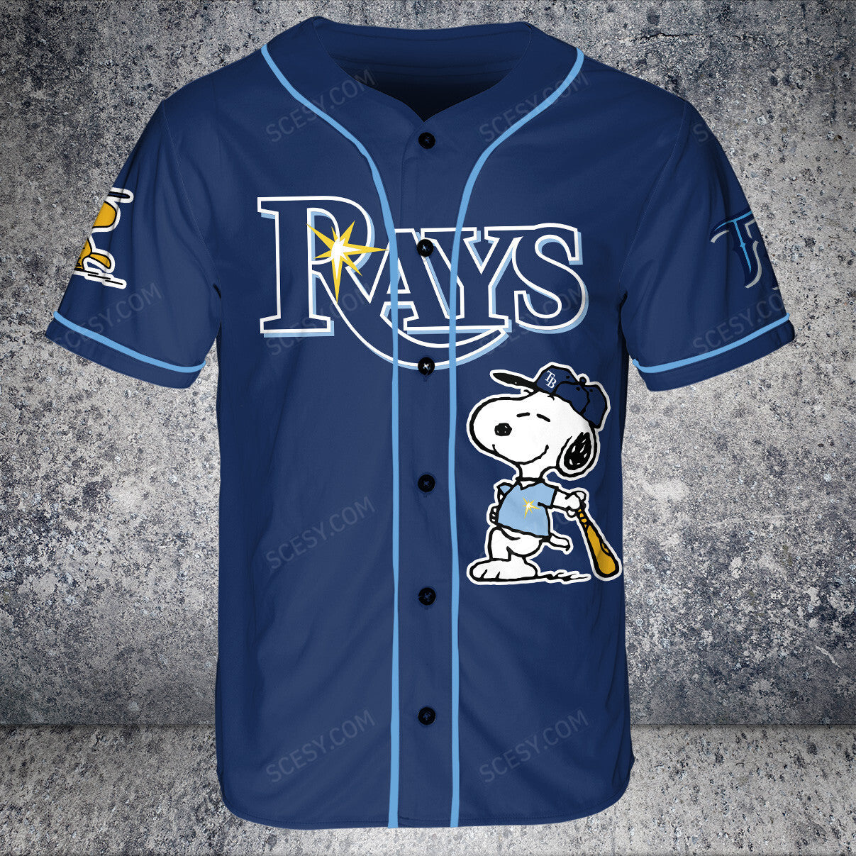 Tampa Bay Rays PS Baseball Jersey Navy