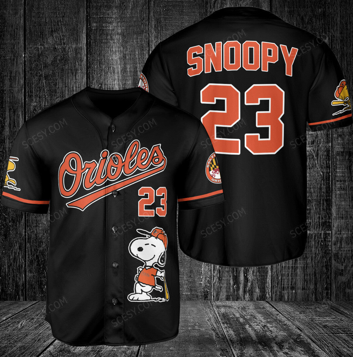 Baltimore Orioles PS Baseball Jersey Black