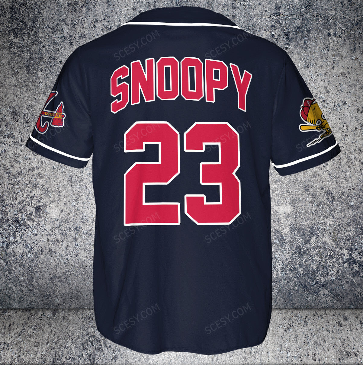 Atlanta Braves PS Baseball Jersey Navy