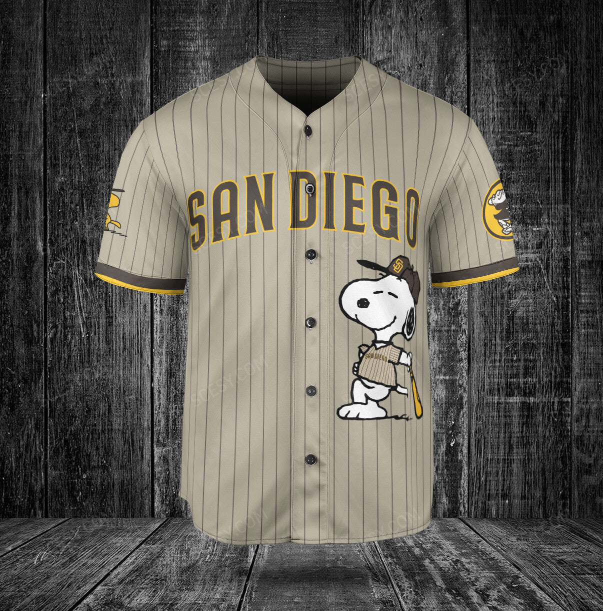 San Diego Padres PS Baseball Jersey Tan