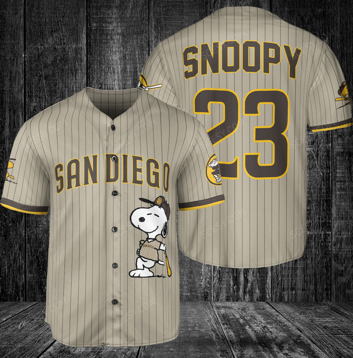 San Diego Padres PS Baseball Jersey Tan