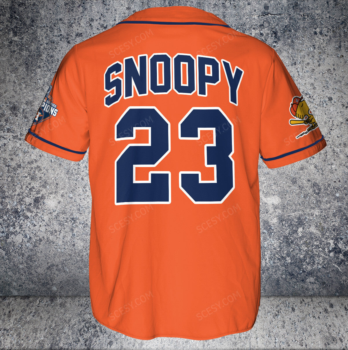 Houston Astros PS Baseball Jersey Orange