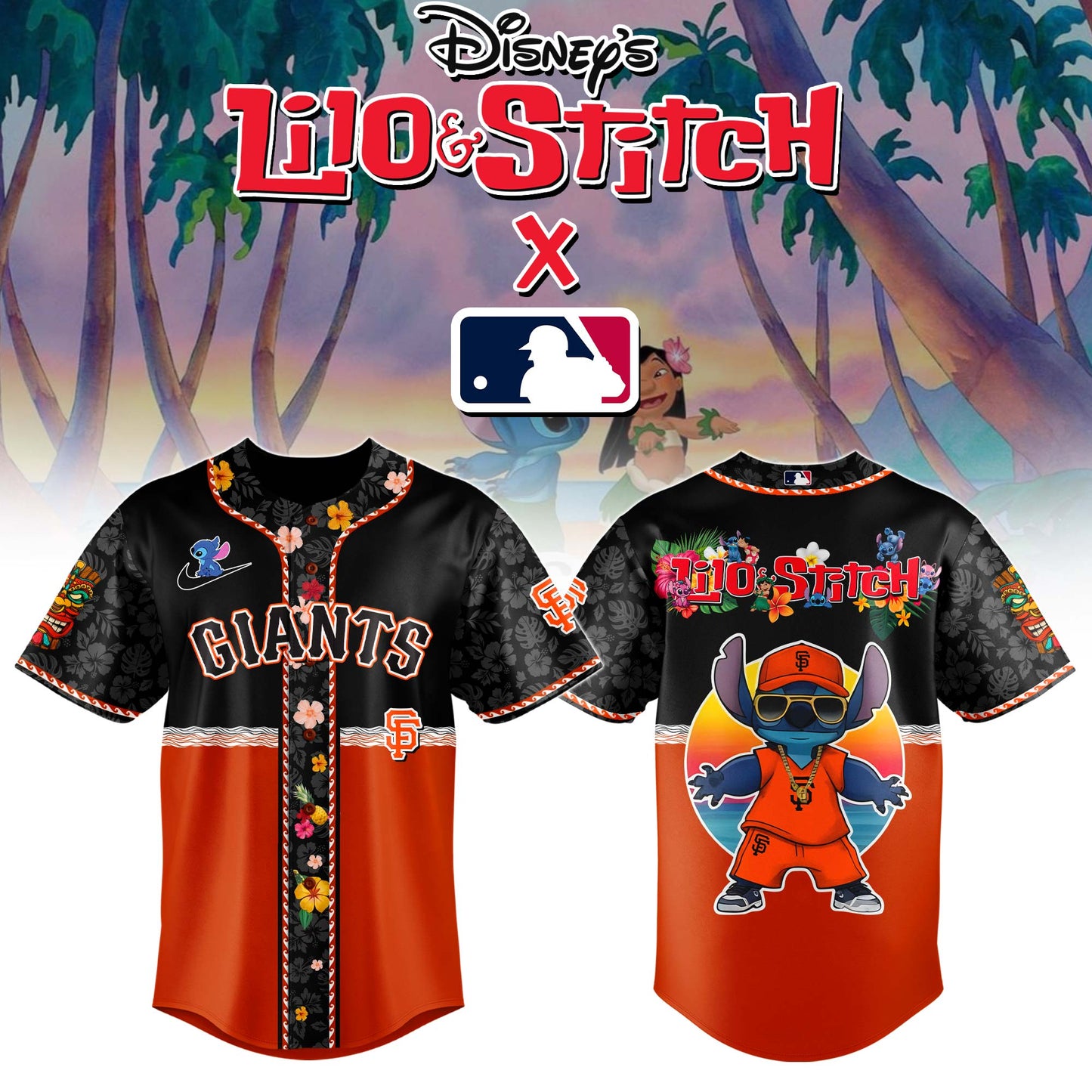 San Francisco Giants MLB x Lilo & Stitch Jersey Limited