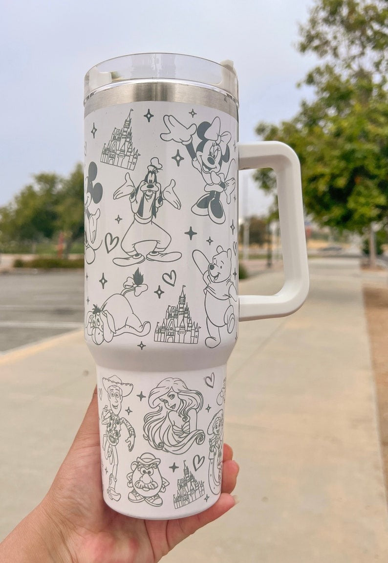 Disney Character Stanley Cup Stainless Steel 40 Oz Tumbler