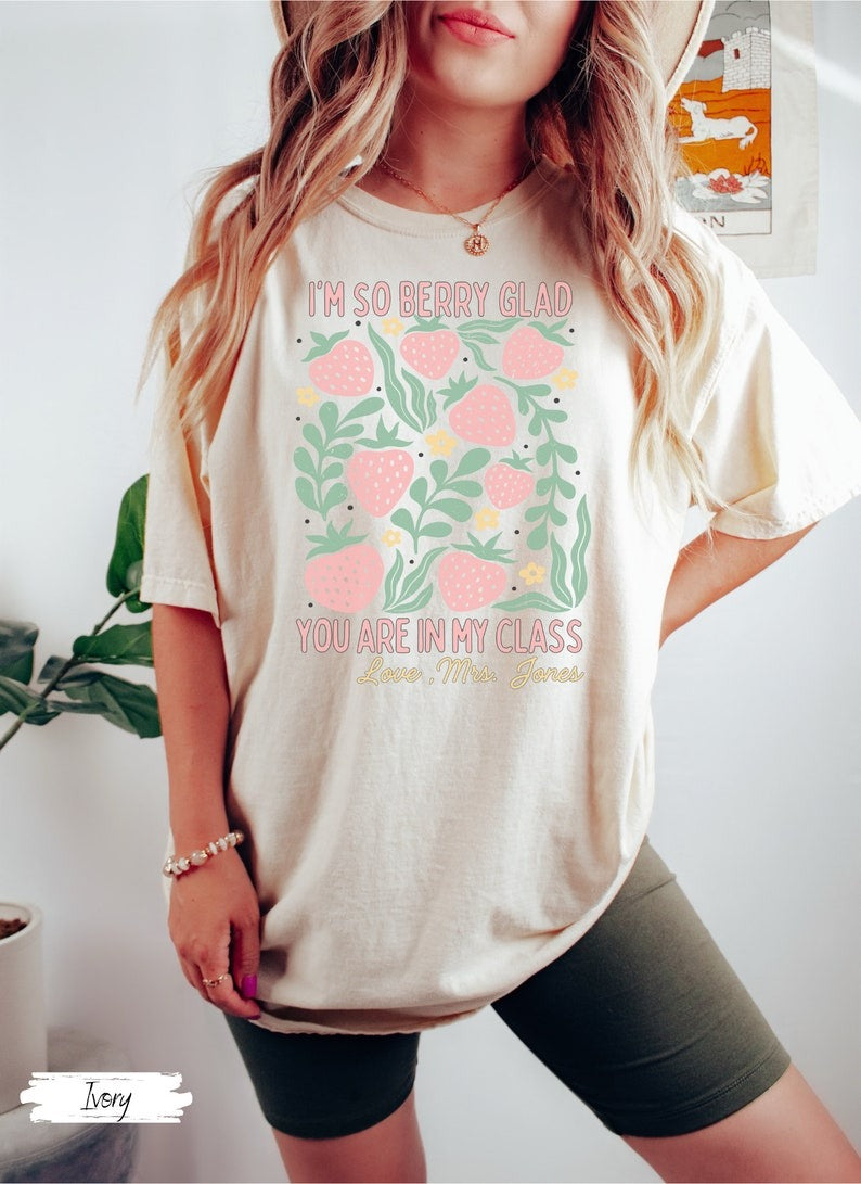 Teach Shirt, Cute New Teacher Shirt, Teacher Appreciation, Strawberry Back to School Shirt