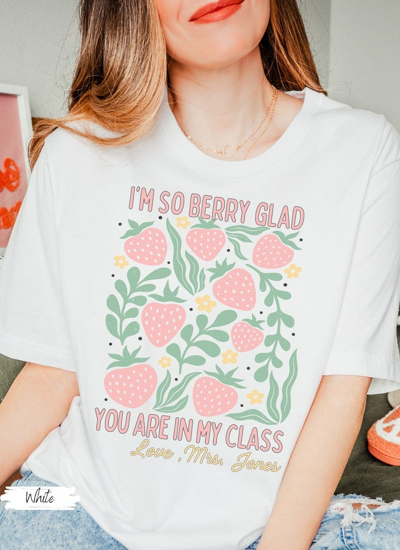 Teach Shirt, Cute New Teacher Shirt, Teacher Appreciation, Strawberry Back to School Shirt