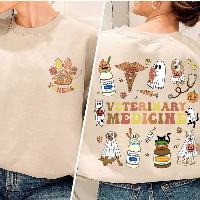 Custom Vet Crew Halloween Shirt, Vet Squad, Vet Receptionist Gift