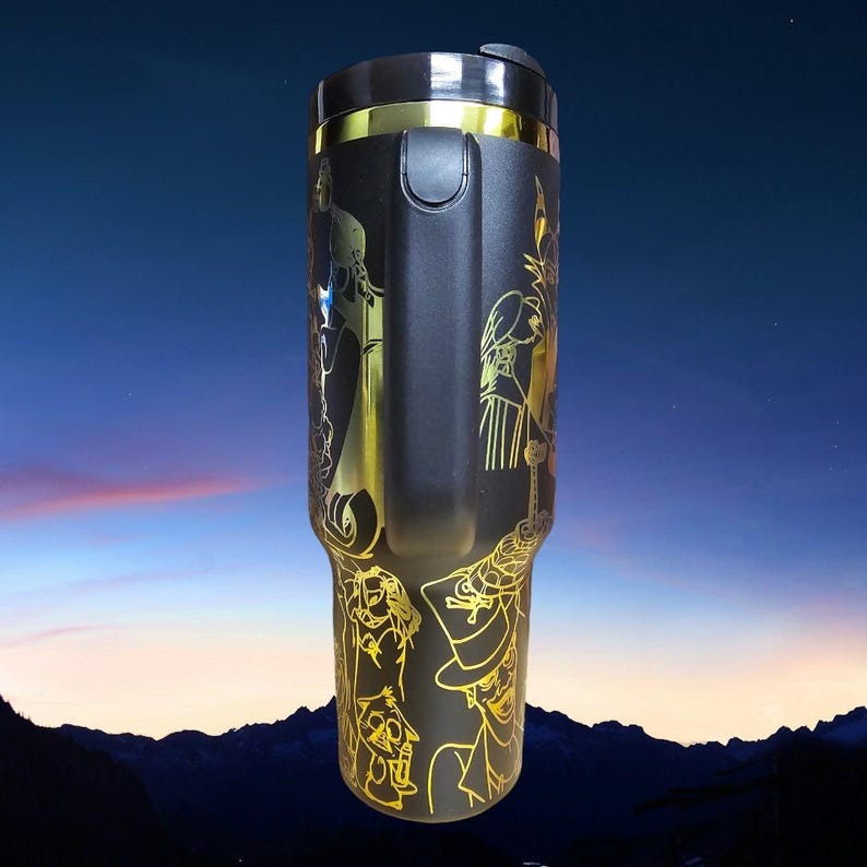 Disney Villains Inspired Stanley Style Engraved Tumbler 40 OZ