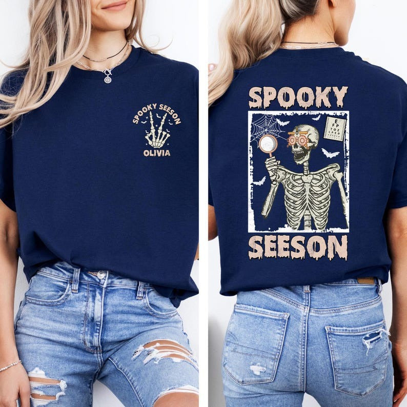 Personalized Optometry Halloween Crew, Spooky Seeson Shirt