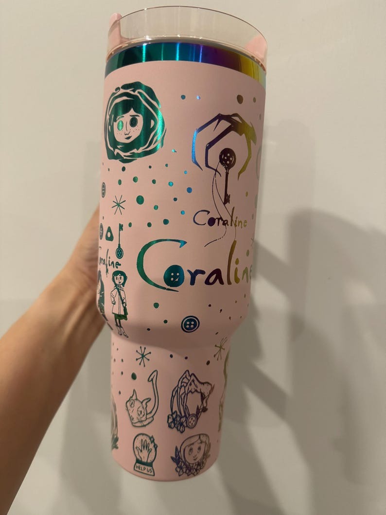 Personalized Coraline Tumbler 40 oz