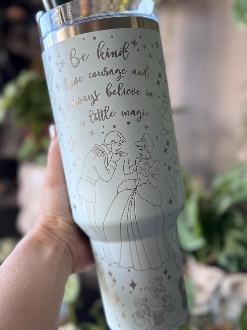 Cinderella Disney Laser Engraved 40 oz Tumbler