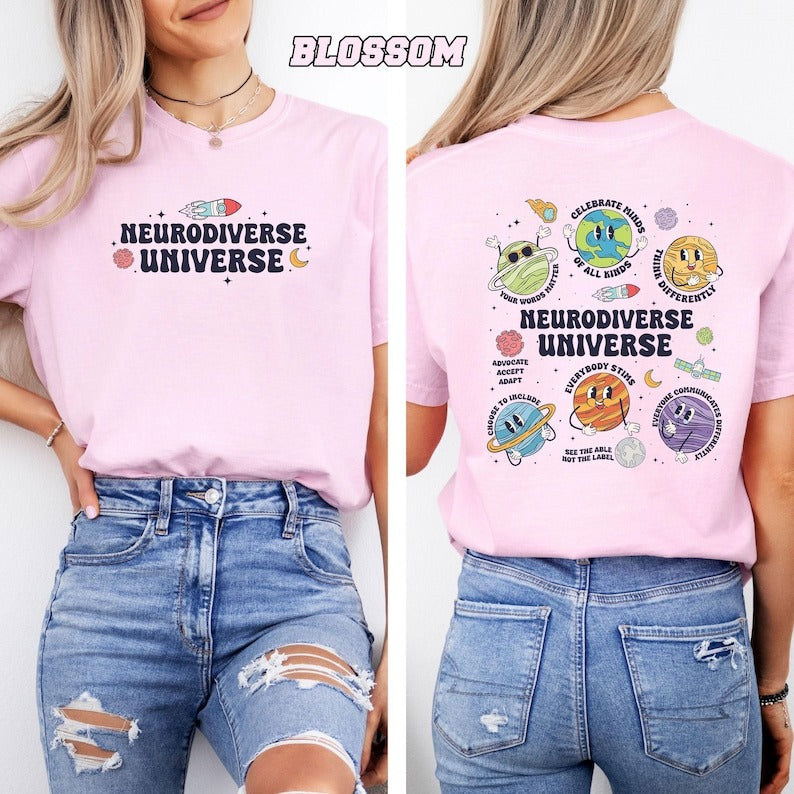 Autism Awareness Shirt, Neurodiverse Universe Shirt