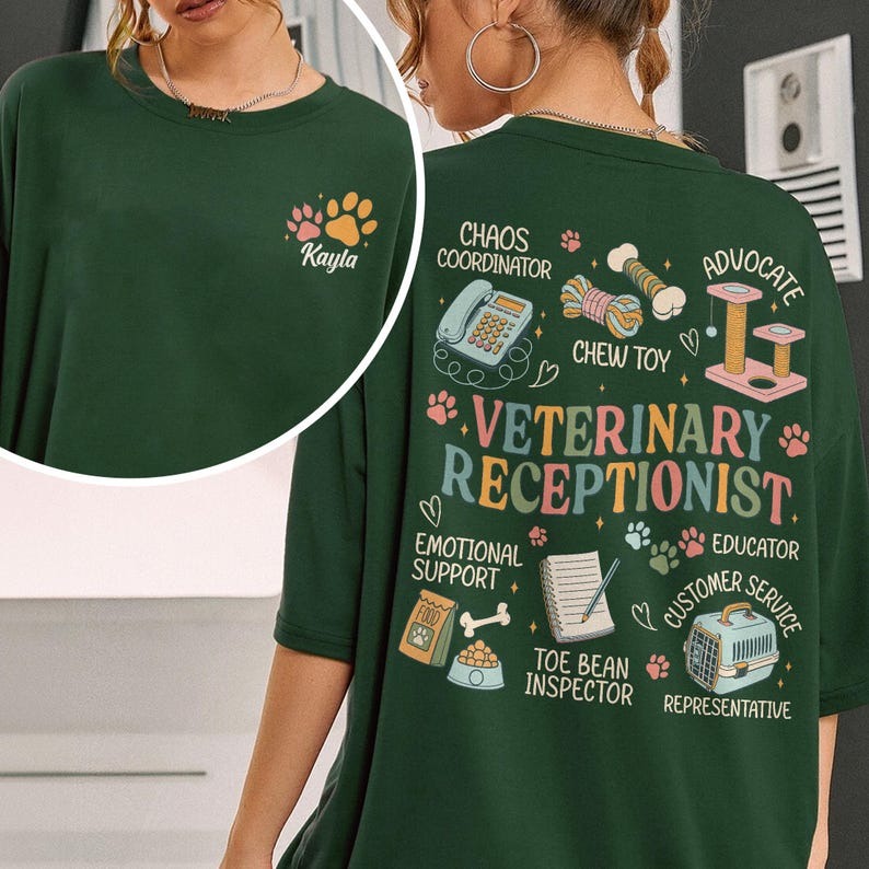 Veterinary Receptionist Sweatshirt, Vet Assistant Shirt