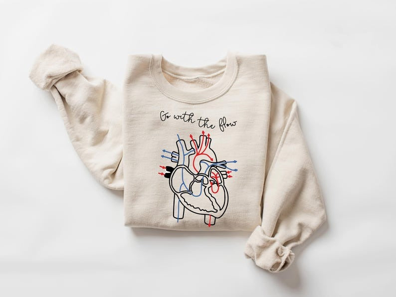 Go With The Flow T Shirt, Nurse Shirt, CVICU Nurse Gift For Women