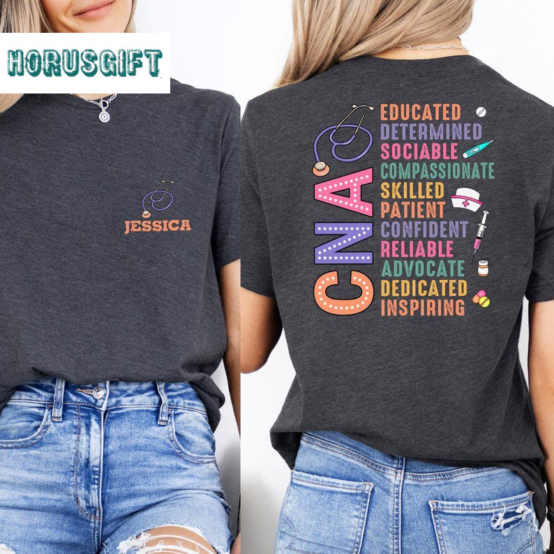 Personalized CNA Shirt, Gift for Certified Nursing Assistant