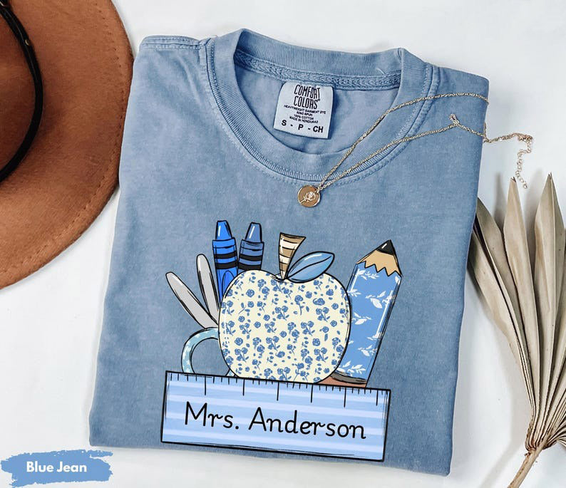 Comfort Colors® Custom Teacher Shirt, Custom Teacher Shirt, Teacher Gifts, Teacher Appreciation
