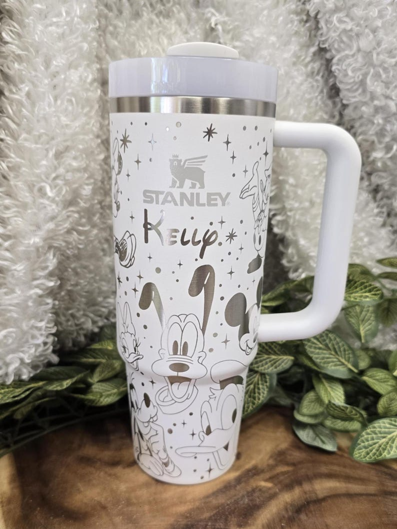 Classic Mouse Characters Laser Engraved 40 Oz Tumbler