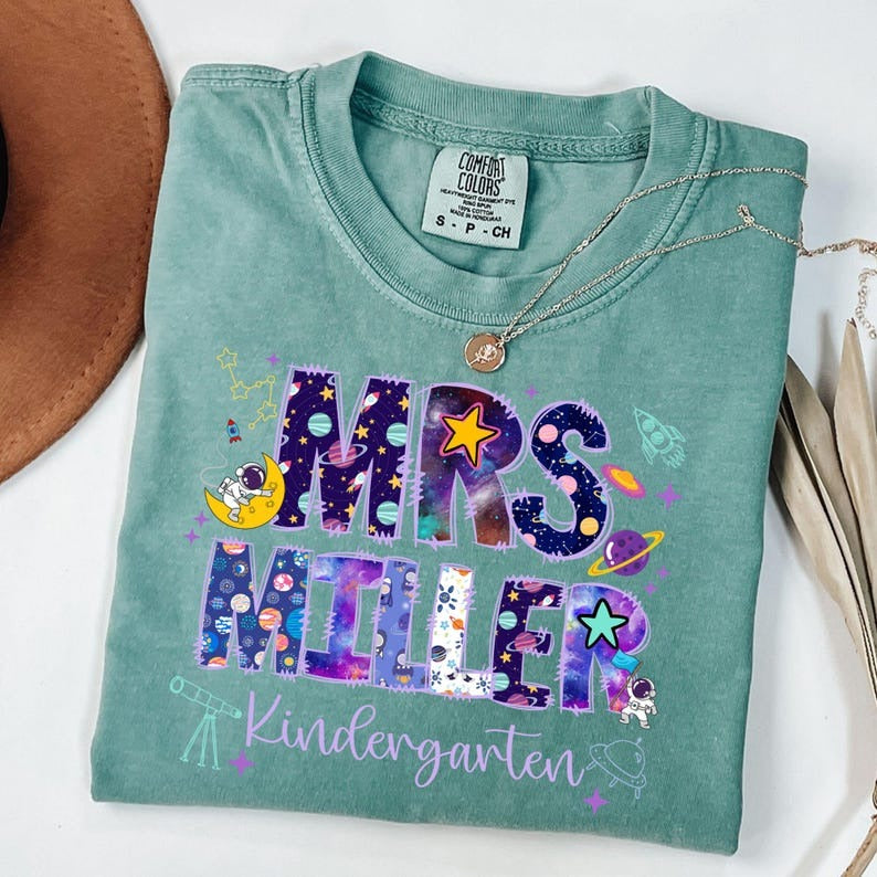 Kindergarten teacher Shirt Outer space theme shirts Back to school shirts