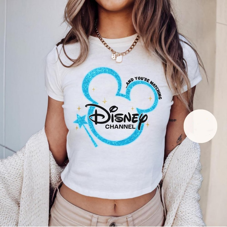 Disney Channel Baby Tee Disney 2000's custom shirts Disneyland Trip Shirt 90's kids Shirt